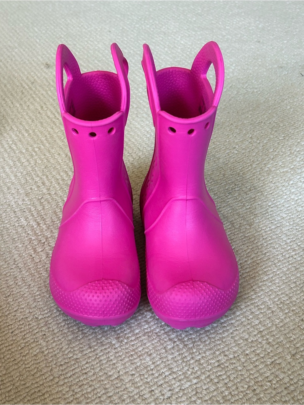 CROCS Kids Hot Pink Waterproof Pull-On Boots